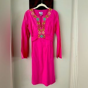 Small Lilly Pulitzer pink Spring Tie aback dress. 💗